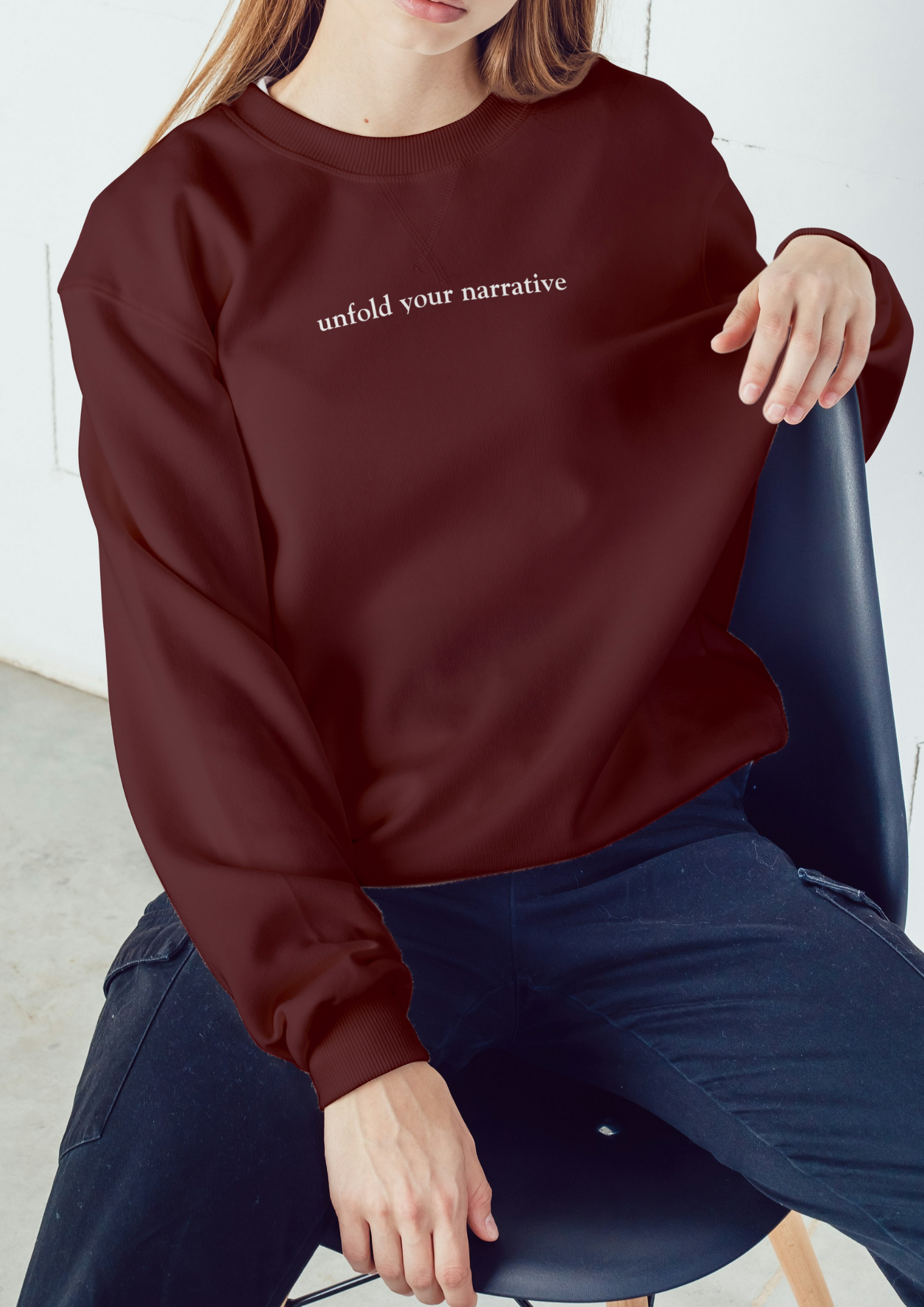 Sol Bardo- solbardo maroon konark oversized sweatshirt- unisex